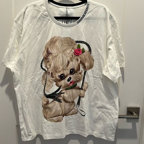 Savage X Fenty Spank Graphic Tee By Rihanna - Picture 7 of 16